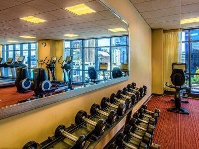 Fitness center at Hyatt Place Charlotte Downtown