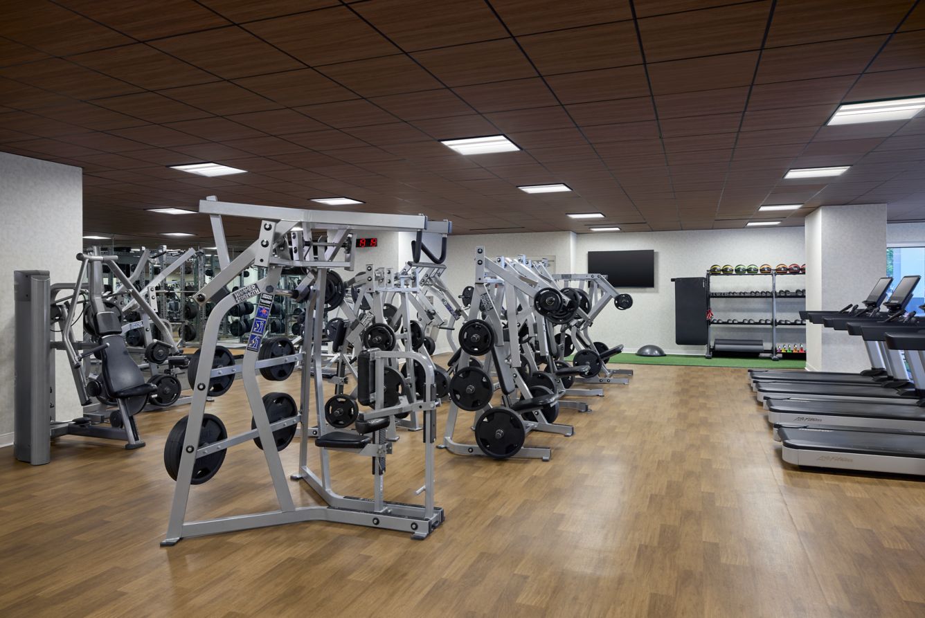 Fitness center at Sheraton Denver Downtown Hotel