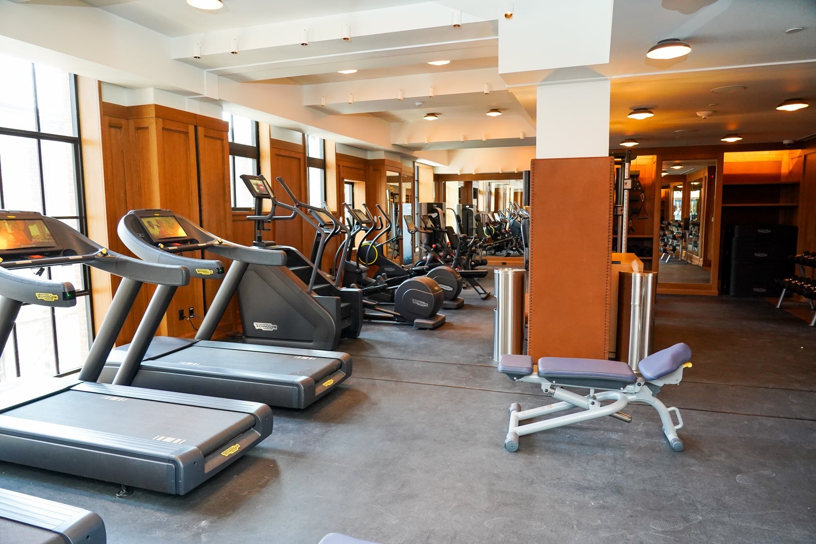 Fitness center at Shinola Hotel