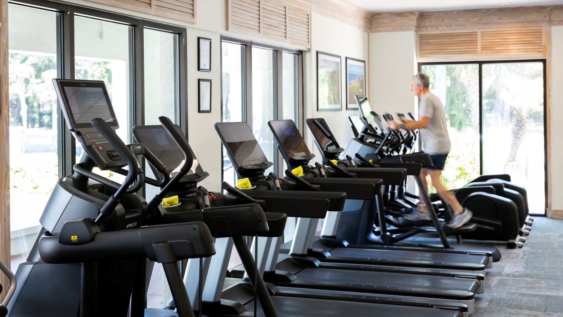 Fitness center at The Sea Pines Resort