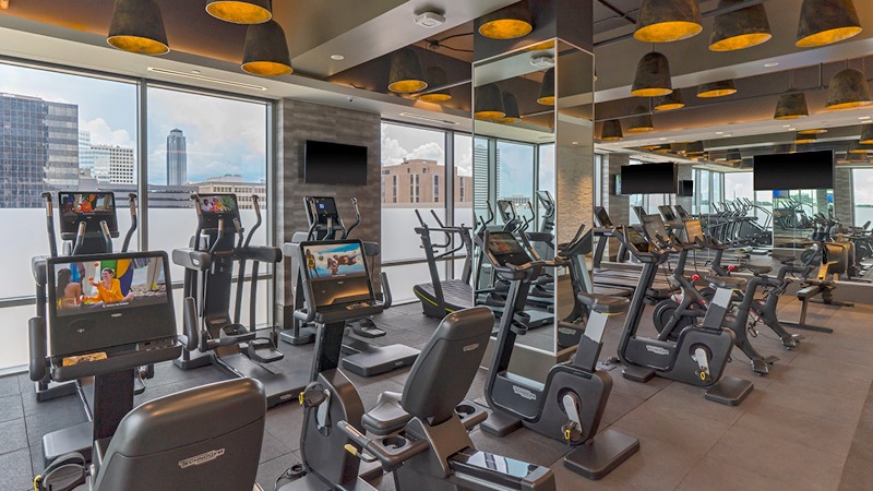 Fitness center at The Post Oak Hotel at Uptown Houston