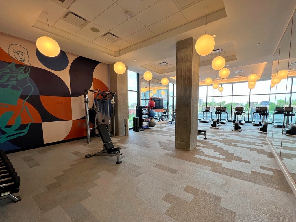 Fitness center at Hyatt Centric Downtown Nashville