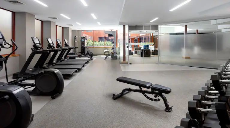 Fitness center at DoubleTree by Hilton Hotel Philadelphia Center City