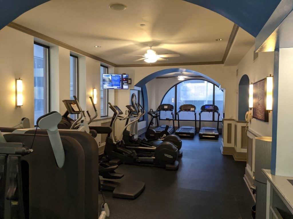 Fitness center at The Driskill