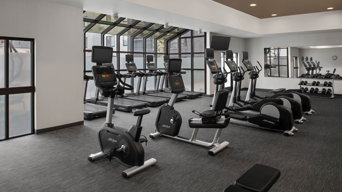 Fitness center at Courtyard by Marriott Boise Downtown