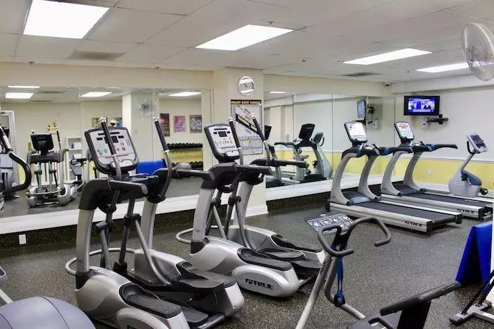 Fitness center at Francis Marion Hotel