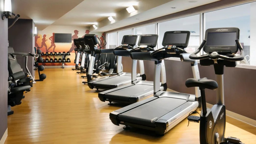 Fitness center at The Lowline Hotel, JdV by Hyatt