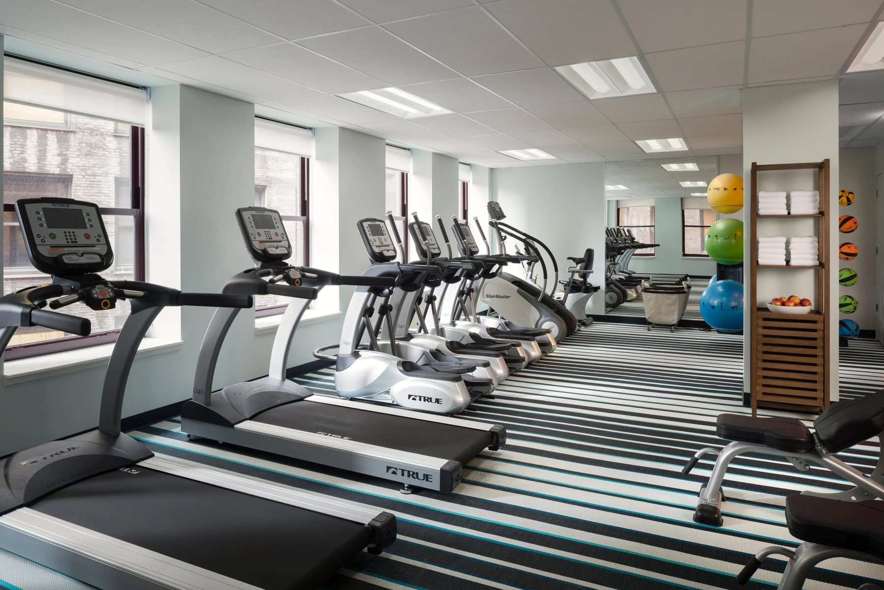 Fitness center at Kimpton Schofield Hotel by IHG