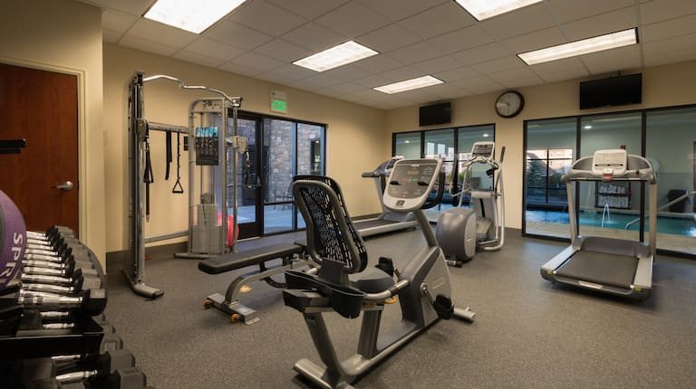 Fitness center at Hampton Inn & Suites Colorado Springs-Air Force Academy/I-25 North