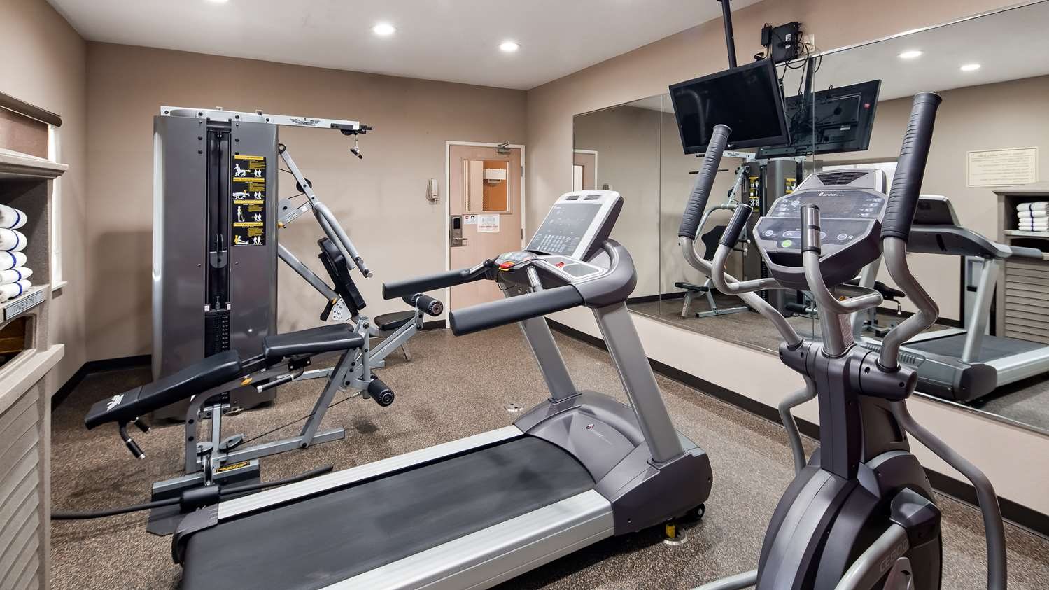 Fitness center at Best Western Plus Hotel at the Convention Center