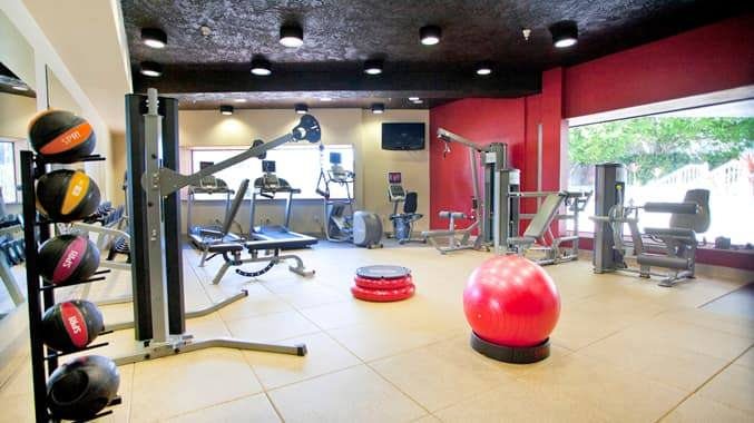 Fitness center at The Maya