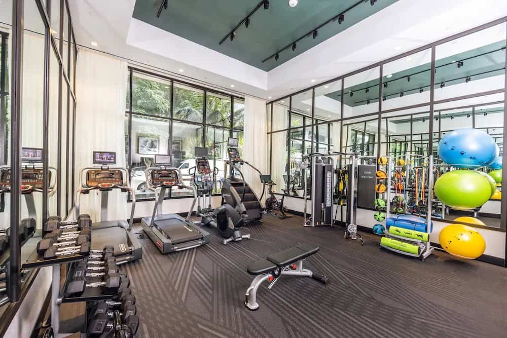 Fitness center at Godfrey Hotel Hollywood