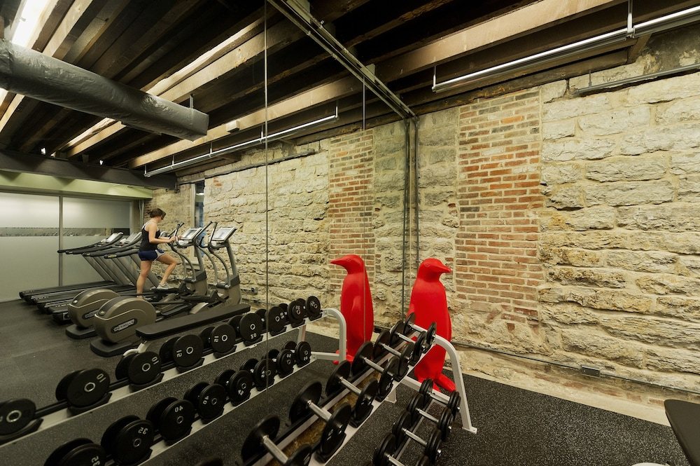 Fitness center at 21c Museum Hotel Louisville