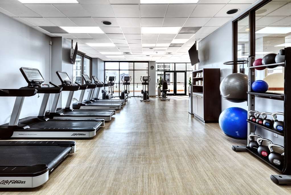 Fitness center at Hilton Salt Lake City Center