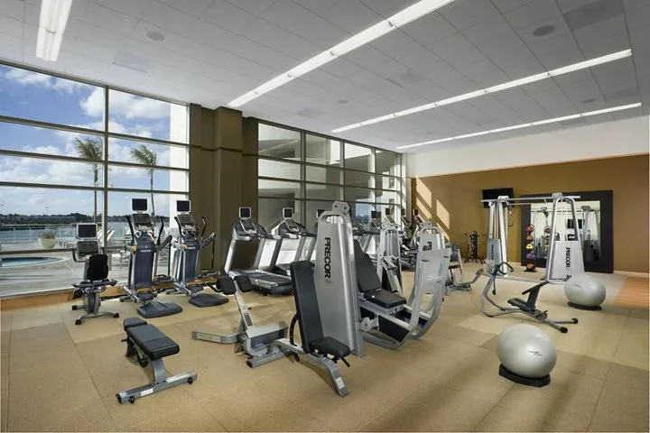 Fitness center at Hilton San Diego Bayfront