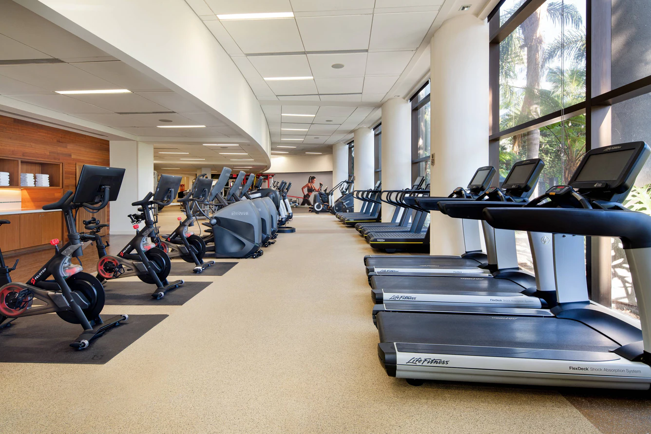 Fitness center at Marriott Marquis San Diego Marina