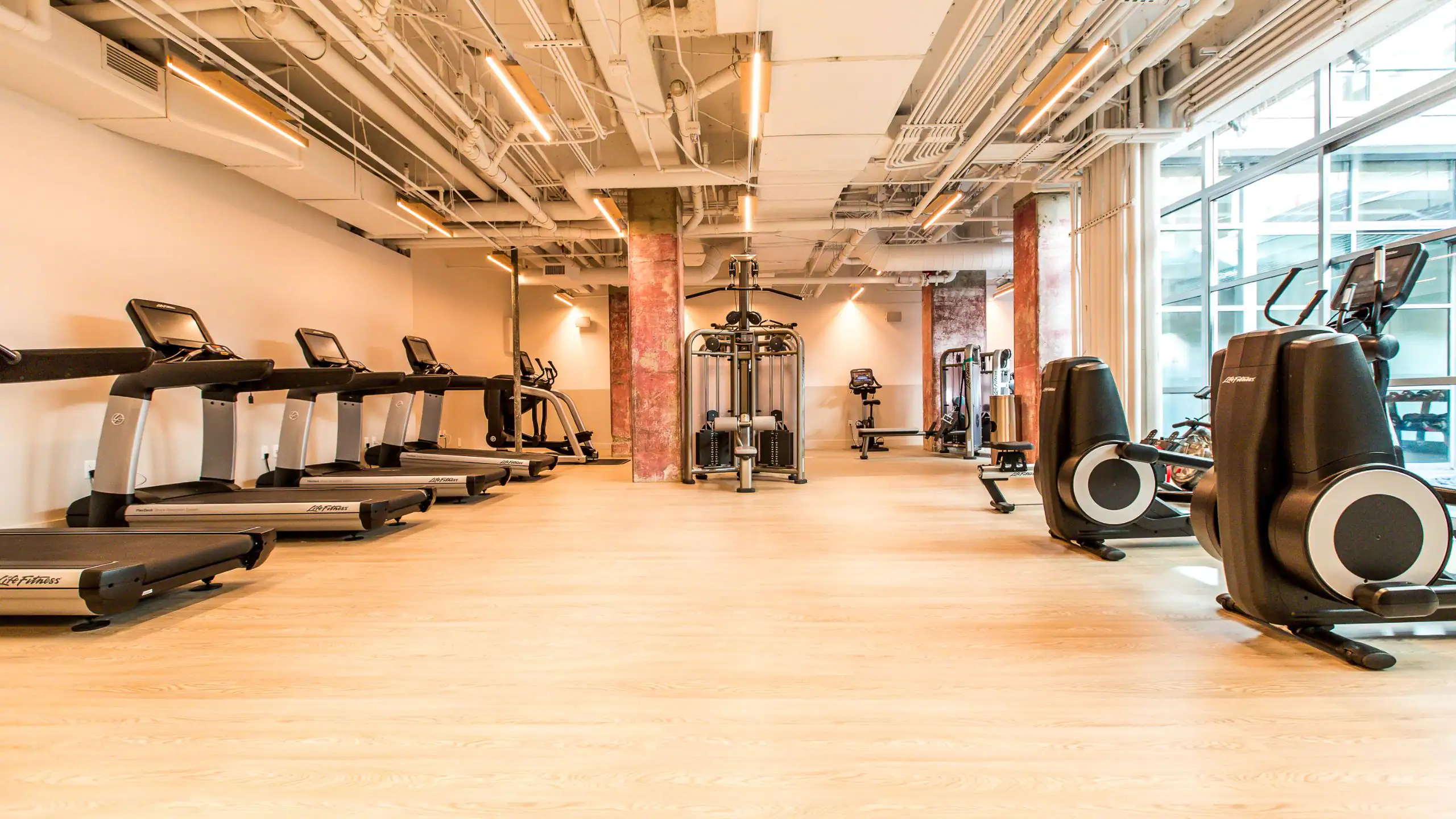 Fitness center at Hotel Kabuki, part of JdV by Hyatt