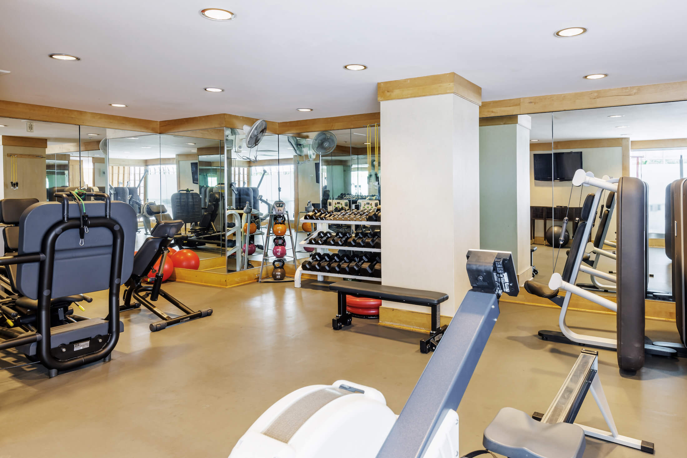 Fitness center at Fairmont Olympic Hotel