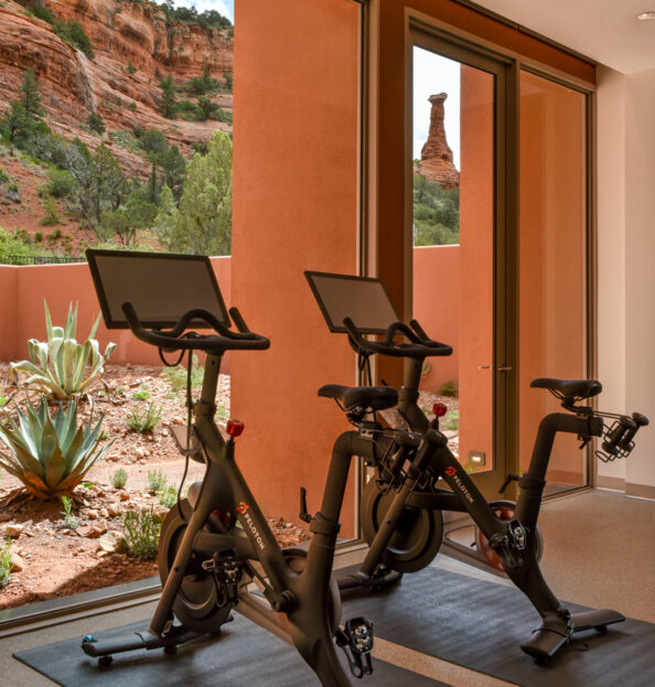 Fitness center at Enchantment Resort