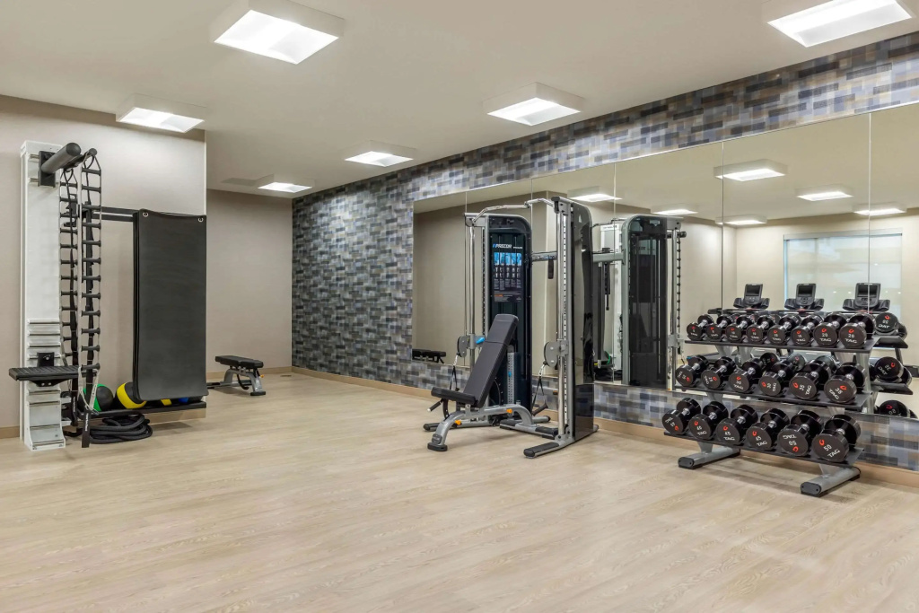 Fitness center at Cambria Hotel Milwaukee Downtown