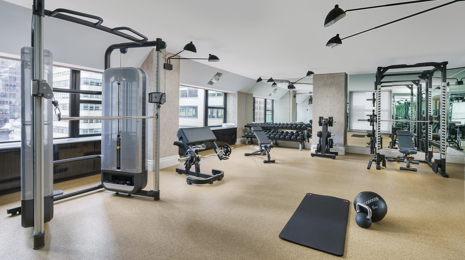 Fitness center at Lotte New York Palace